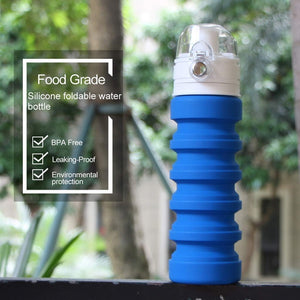 Collapsible Water Bottle Silicone Travel Bottle - CampWildRide.com