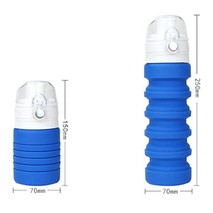 Collapsible Water Bottle Silicone Travel Bottle - CampWildRide.com