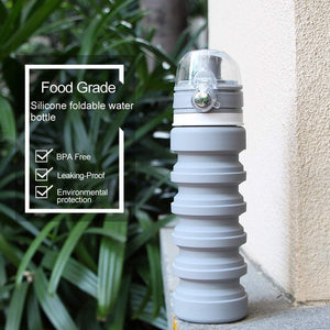 Collapsible Water Bottle Silicone Travel Bottle - CampWildRide.com