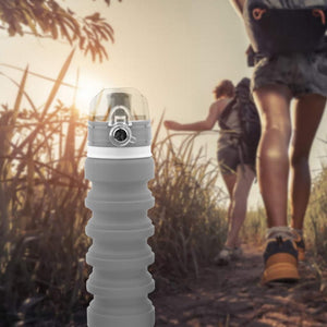 Collapsible Water Bottle Silicone Travel Bottle - CampWildRide.com