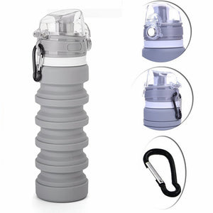 Collapsible Water Bottle Silicone Travel Bottle - CampWildRide.com