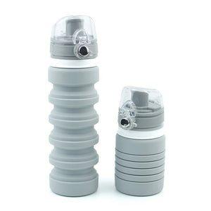 Collapsible Water Bottle Silicone Travel Bottle - CampWildRide.com