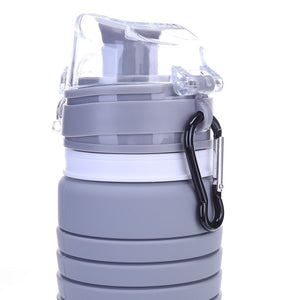 Collapsible Water Bottle Silicone Travel Bottle - CampWildRide.com