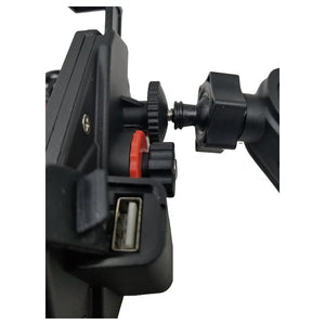 Motorcycle Cell Phone Mount Holder with USB Cable Charger Adapter 2.1A Power Socket - CampWildRide.com