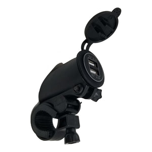 Motorcycle Dual USB Cable Charger Adapter 2.1A Power Socket - CampWildRide.com