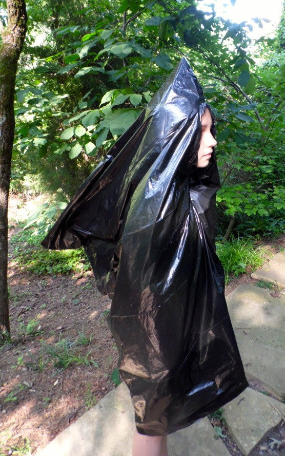 Trash-bag rain suit