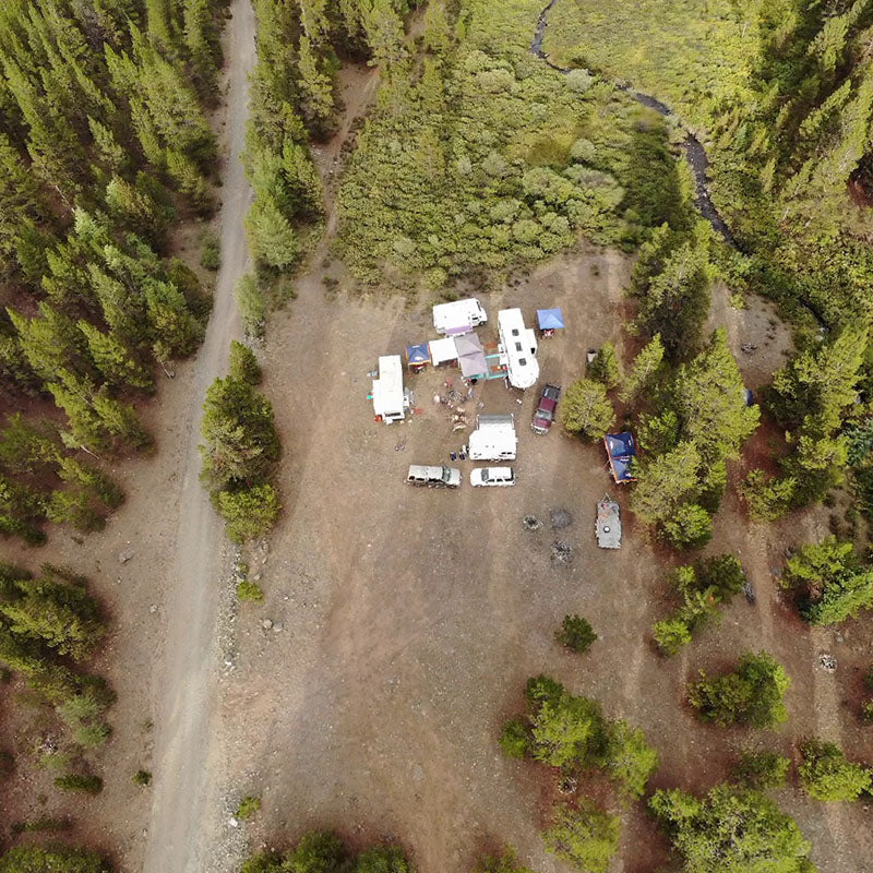 2018 Tin Cup Area Camp Site Drone Shot 