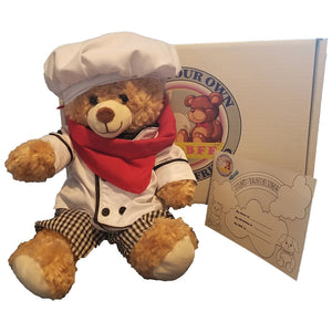Chef Costume and 16” Taffy the Bear Plush Animal Bundle - Stuffed Animals Plush Toy and Outfit - CampWildRide.com