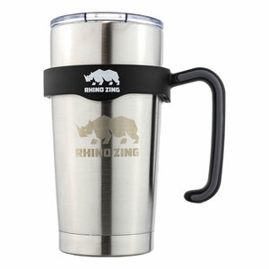 20 Oz Tumbler w/Handle Stainless Steel Travel Insulated Coffee Mug Non-Slide Lid - CampWildRide.com