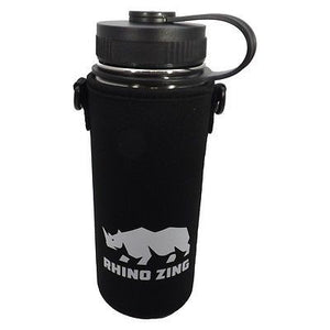 18 Oz Stainless Steel Water Bottle w/Sleeve and Wide Mouth Standard Lid - CampWildRide.com