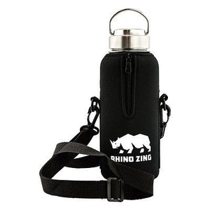 32 Oz Growler Stainless Steel Water Bottle w/Sleeve and Wide Mouth Stainless Steel Lid - CampWildRide.com