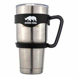 30 Oz Tumbler w/Handle Stainless Steel Travel Insulated Coffee Mug Non-Slide Lid - CampWildRide.com