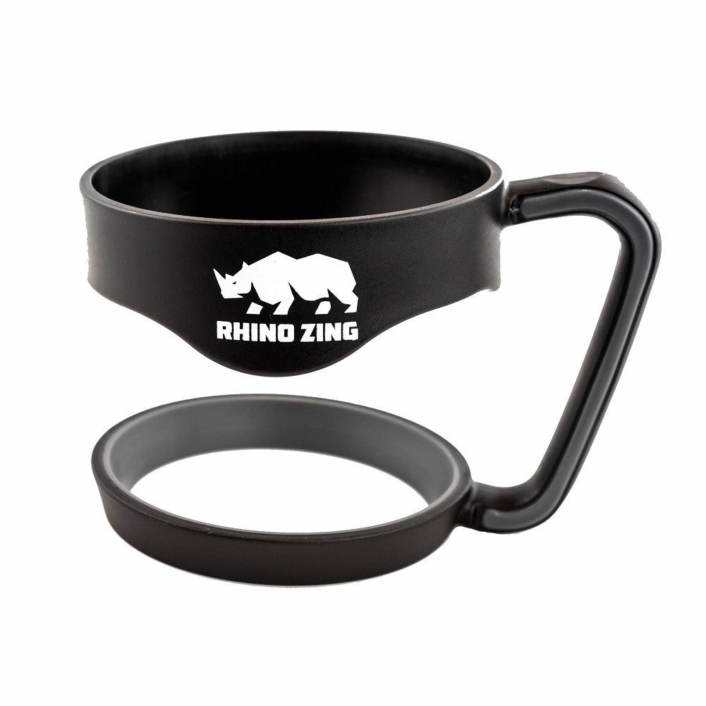 30 Oz Holder / Handle for the Rhino Zing Tumbler Coffee Mug Black - CampWildRide.com