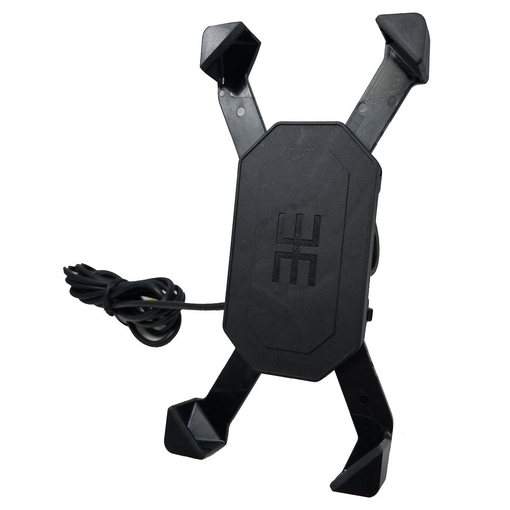 Motorcycle Cell Phone Mount Holder with USB Cable Charger Adapter 2.1A Power Socket - CampWildRide.com