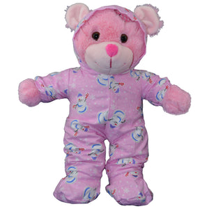Stuffed Animals Plush Toy - “Pink Patch” the Bear 8” - CampWildRide.com
