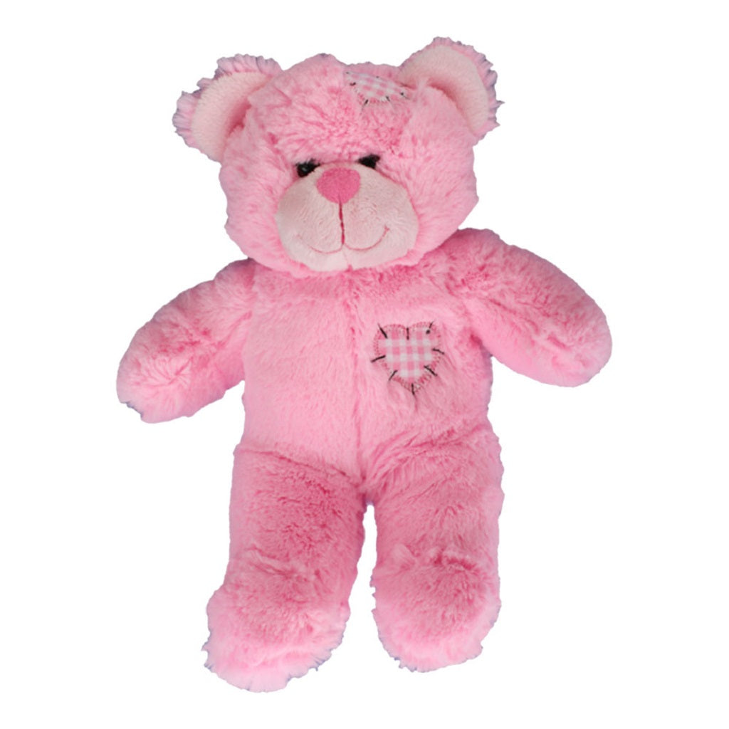Stuffed Animals Plush Toy - “Pink Patch” the Bear 8” - CampWildRide.com