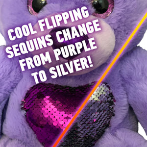 Stuffed Animals Plush Toy - “Glitz” the Purple Bear 16”