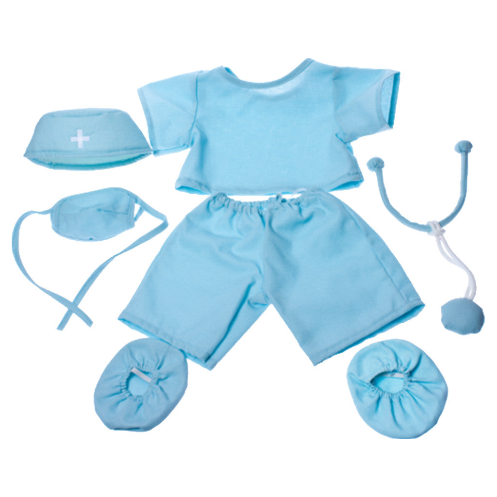 Stuffed Animals Plush Toy Outfit – Doctor Scrubs Outfit 16”