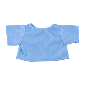 Stuffed Animals Plush Toy Outfit – Light Blue T-Shirt 16”