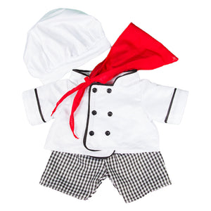 Chef Costume and 16” Taffy the Bear Plush Animal Bundle - Stuffed Animals Plush Toy and Outfit - CampWildRide.com