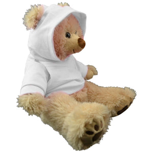 Stuffed Animals Plush Toy Outfit – White Hoodie Tee 16”