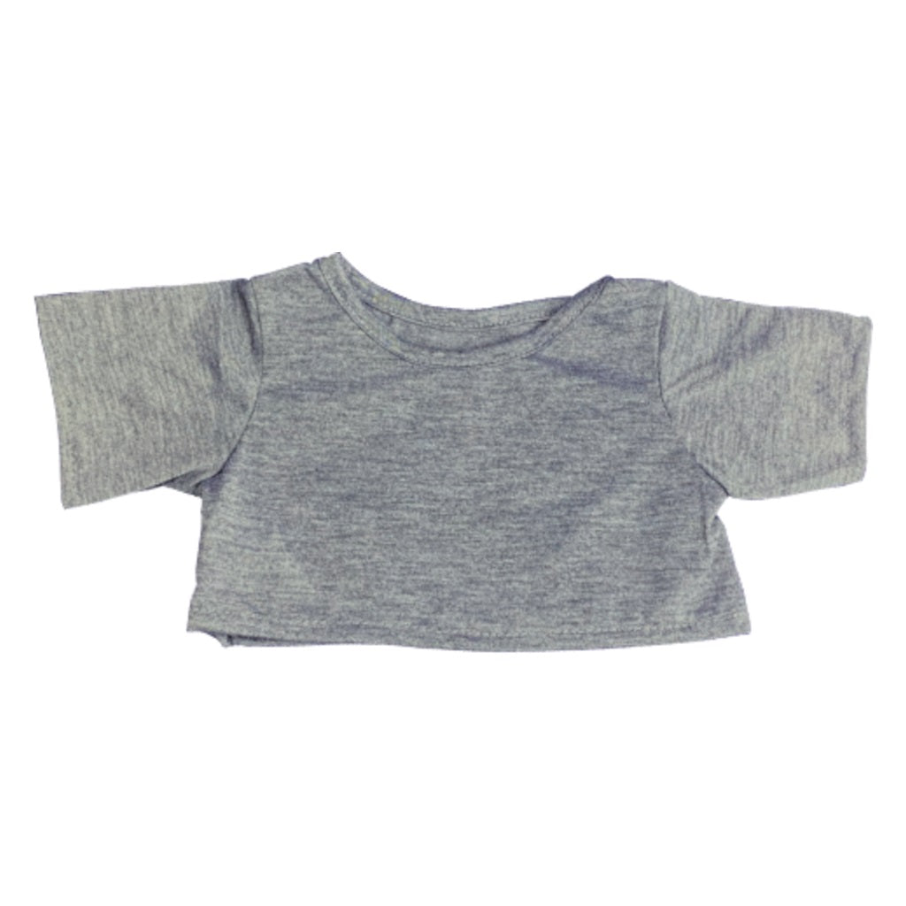 Stuffed Animals Plush Toy Outfit – Grey T-Shirt 16”