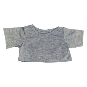 Stuffed Animals Plush Toy Outfit – Grey T-Shirt 16”
