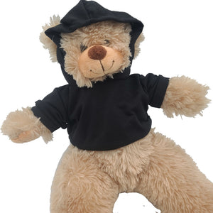 Stuffed Animals Plush Toy Outfit – Black Hoodie 16”